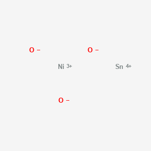 Chemical structure of Nickel tin trioxide