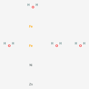 Chemical structure of Iron;nickel;oxozinc