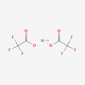 Chemical structure of Nickel(2+) trifluoroacetate