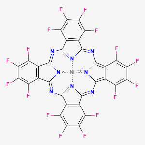 Chemical structure of Nickel(II) hexadecafluoroophthalocyanine