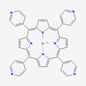 Chemical structure of Ni(ii) meso-tetra (4-pyridyl) porphine
