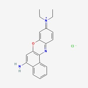 Chemical structure of Nile blue chloride