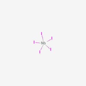 Chemical structure of Niobium(V) iodide