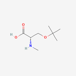 Chemical structure of N-Me-Ser(Tbu)-OH