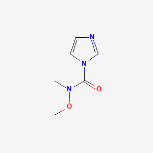 Chemical structure of N-Methoxy-N-methyl-1H-imidazole-1-carboxamide