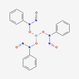 Chemical structure of N-Nitroso-N-phenylhydroxylamine aluminum salt