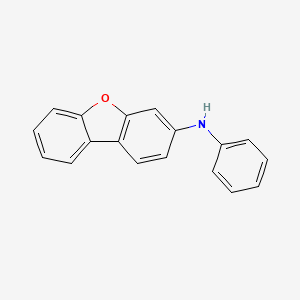 Chemical structure of N-Phenyldibenzofuran-3-amine