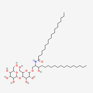 Chemical structure of N-Stearoyl-DL-dihydrolactocerebroside