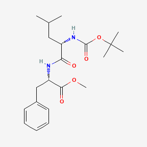 Chemical structure of tert-Butyloxycarbonyl-leucylphenylalanine methyl ester