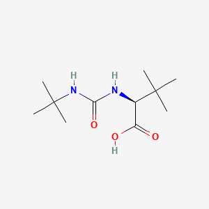 Chemical structure of N-tert-Butylcarbamoyl-L-tert-leucine
