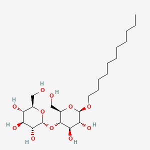 Chemical structure of n-Undecyl β-D-maltopyranoside