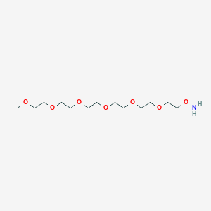 Chemical structure of O-(2,5,8,11,14,17-Hexaoxanonadecan-19-yl)hydroxylamine