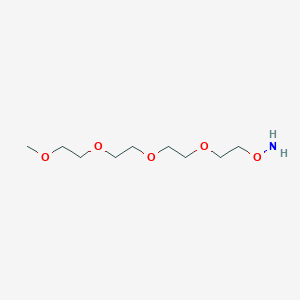 Chemical structure of O-(2,5,8,11-Tetraoxatridecan-13-yl)hydroxylamine