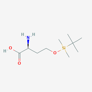 Chemical structure of O-(tert-Butyldimethylsilyl)-L-homoserine