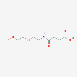 Chemical structure of O-[2-(3-Succinylamino)ethyl]-O′-methyl-polyethylene glycol