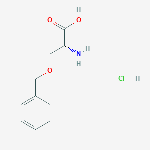 Chemical structure of O-Benzyl-D-serine hydrochloride