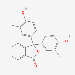 Chemical structure of Cresolphthalein