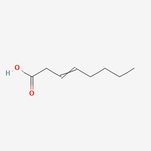 Chemical structure of 3-Octenoic acid
