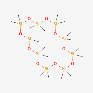 Chemical structure of Octadecamethylcyclononasiloxane