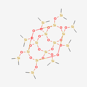 Chemical structure of Octakis(dimethylsilyloxy)octasilsesquioxane
