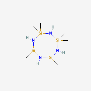 Chemical structure of Octamethylcyclotetrasilazane