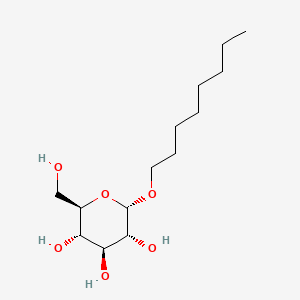 Chemical structure of Octyl α-D-glucopyranoside