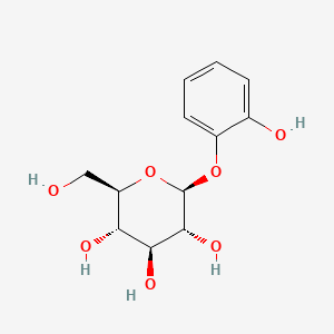 Chemical structure of o-Hydroxyphenyl β-D-glucoside