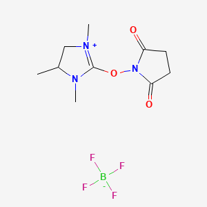 Chemical structure of O-Succinimidyl-1,3-dimethylpropyleneuronium tetrafluoroborate