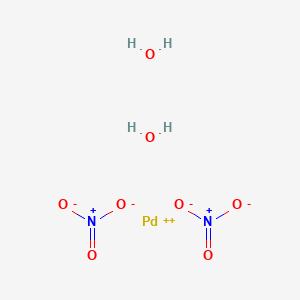 Chemical structure of Palladium(II) nitrate dihydrate