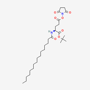 Chemical structure of PAlm-Glu(NHS)-OtBu