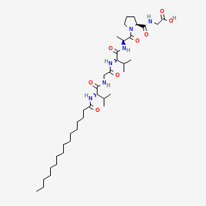 Chemical structure of Palmitoyl Oligopeptide