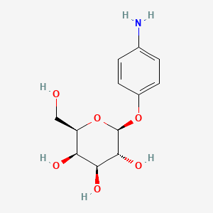 Chemical structure of p-Aminophenyl b-D-galactoside