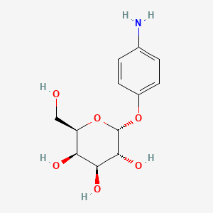 Chemical structure of p-Aminophenyl α-D-glucopyranoside