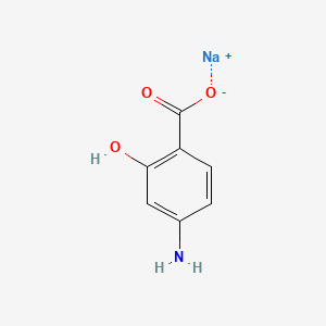 Chemical structure of Aminosalicylate sodium anhydrous