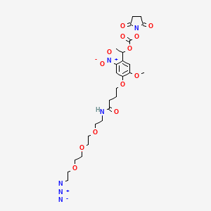 Chemical structure of PC Azido-PEG3-NHS carbonate ester
