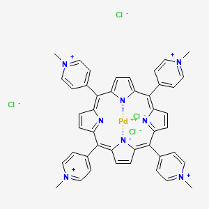 Chemical structure of Pd(ii) meso-?Tetra(n-?methyl-?4-?pyridyl) porphine tetrachloride