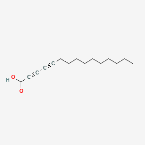 Chemical structure of 2,4-Pentadecadiynoic Acid