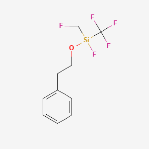 Chemical structure of Pentafluorophenylethoxydimethylsilane