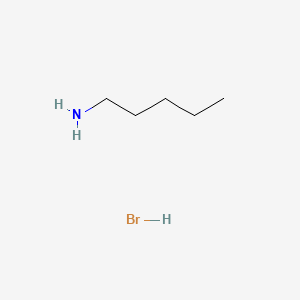 Chemical structure of 1-Pentanamine Hydrobromide