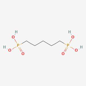 Chemical structure of 1,5-Pentylenediphosphonic Acid