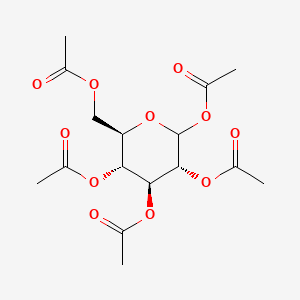 Chemical structure of Peracetylated D-glucose