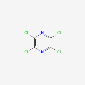 Chemical structure of Perchloropyrazine