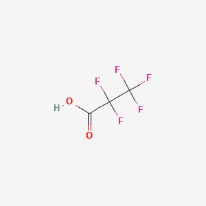 Chemical structure of Perfluoropropionic acid