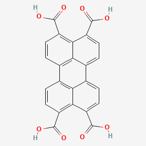 Chemical structure of 3,4,9,10-Perylenetetracarboxylic acid