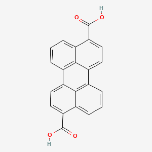 Chemical structure of 3,9-Perylenedicarboxylic acid