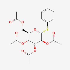 Chemical structure of Phenyl 2,3,4,6-Tetra-O-acetyl-1-thio-α-D-mannopyranoside