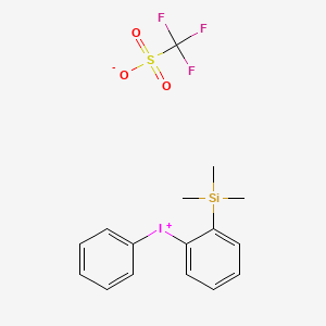 Chemical structure of Phenyl[2-(trimethylsiyl)-phenyl]iodonium Triflate