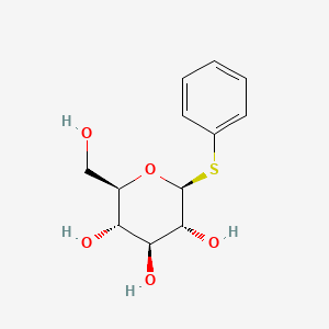 Chemical structure of Phenyl-1-thio-β-D-glucopyranoside