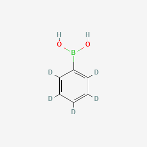 Chemical structure of Phenyl-d5-boronic acid