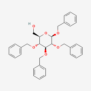 Chemical structure of Phenylmethyl 2,3,4-tris-O-(phenylmethyl)-β-D-glucopyranoside